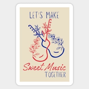 Music Guitar Themed Magnet